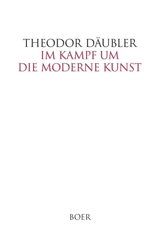 Cover for Däubler · Im Kampf um die moderne Kunst (Buch)