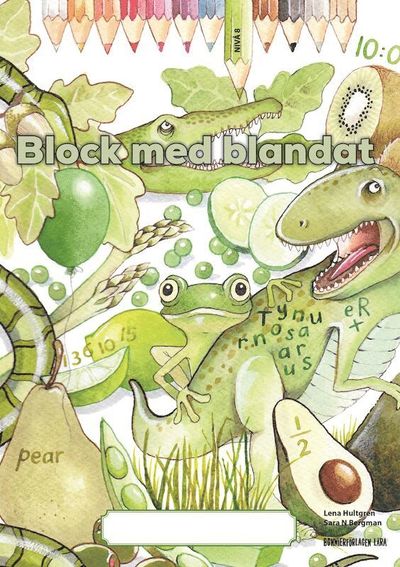 Cover for Lena Hultgren · Block med blandat 8 - grön, 5-pack (Paperback Book) [Ned edition] (2021)