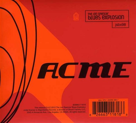 Cover for Jon -Blues Explosion- Spencer · Acme + Acme Plus (CD) (2010)