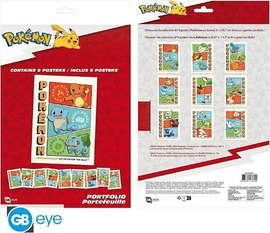 POKEMON - Portfolio 9 posters Starters (21x29,7) - Pokemon - Merchandise -  - 3665361133186 - 