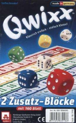 Qwixx - Zusatzblöcke (2er) - Qwixx - Koopwaar - Nürnberger Spielkarten - 4012426880186 - 2 november 2013