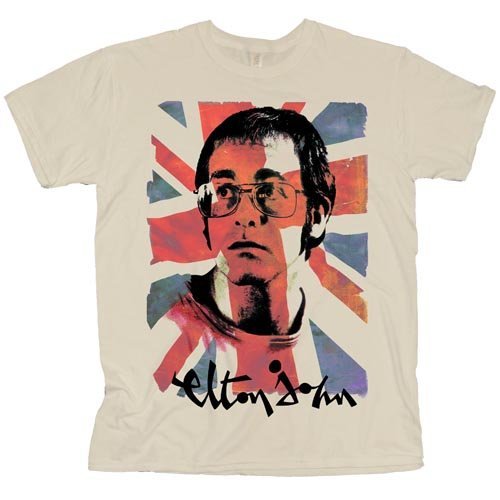 Elton John: Union Jack (T-Shirt Unisex Tg. S) - Elton John - Fanituote - Global - Apparel - 5055295365186 - 