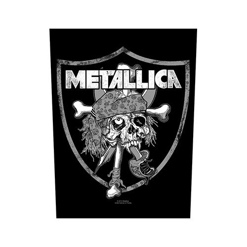 Cover for Metallica · Raiders Skull (Backpatch) (Patch) [Black edition] (2019)