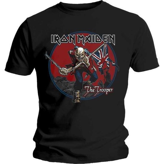 Cover for Iron Maiden · Iron Maiden Unisex T-Shirt: Trooper Red Sky (T-shirt) [size S] [Black - Unisex edition]