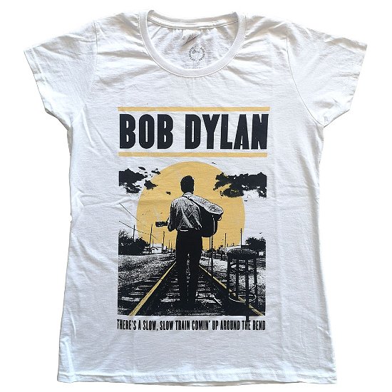 Cover for Bob Dylan · Bob Dylan Ladies T-Shirt: Slow Train (T-shirt) [size XS] [White - Ladies edition]