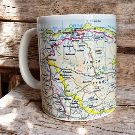 Cover for OS Map Ceramic Mug - Exmoor National Park (MERCH) (2025)
