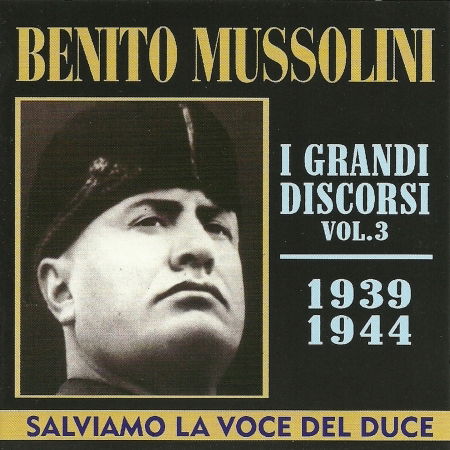 Cover for Benito Mussolini · I Grandi Discorsi #03 (CD)
