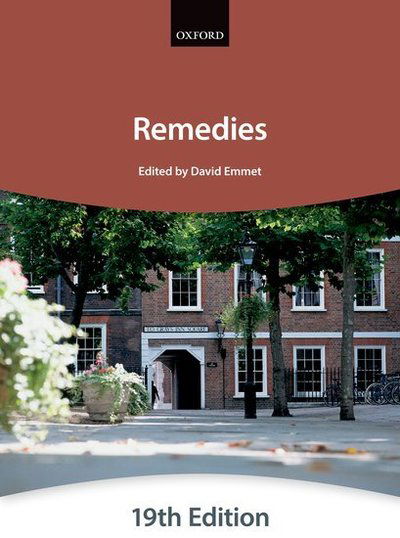 Cover for The City Law School · Remedies - Bar Manuals (Paperback Book) [19 Revised edition] (2018)