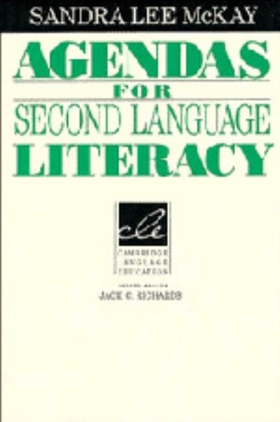 Cover for McKay, Sandra Lee (San Francisco State University) · Agendas for Second Language Literacy (Inbunden Bok) (1993)