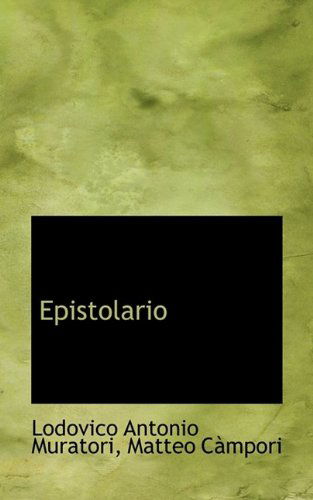 Cover for Lodovico Antonio Muratori · Epistolario (Hardcover Book) (2009)