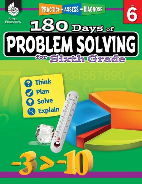 Cover for Stacy Monsman · 180 Days™: Problem Solving for Sixth Grade: Practice, Assess, Diagnose - 180 Days of Practice (Paperback Book) (2016)