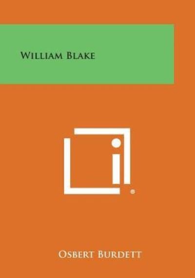 Cover for Osbert Burdett · William Blake (Taschenbuch) (2013)