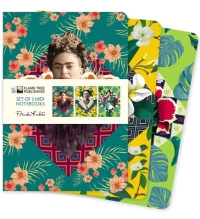 Frida Kahlo Set of 3 Midi Notebooks - Midi Notebook Collections - Flame Tree Studio - Books - Flame Tree Publishing - 9781804172186 - October 25, 2022
