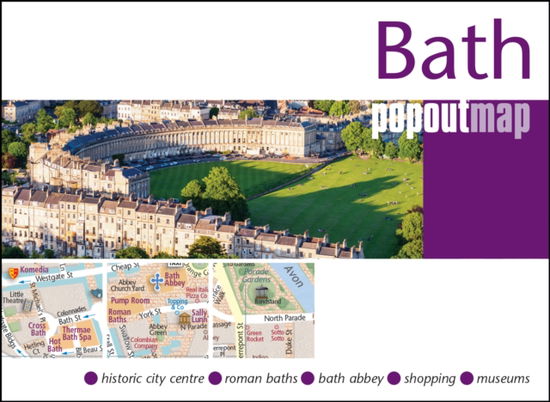 Cover for Popout Map · Bath PopOut Map - pocket size, pop up map of Bath city centre - PopOut Maps (Landkarten) (2025)