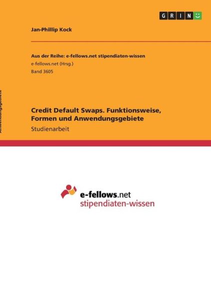 Cover for Kock · Credit Default Swaps. Funktionswei (Book)