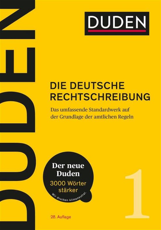 Cover for Duden · Duden (1) - Die deutsche Rechtschreibung (Inbunden Bok) (2020)