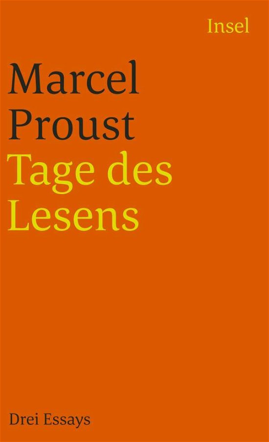 Cover for Marcel Proust · Insel TB.2718 Proust.Tage des Lesens (Bog)