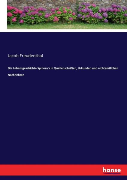 Cover for Freudenthal · Die Lebensgeschichte Spinoz (Buch) (2017)