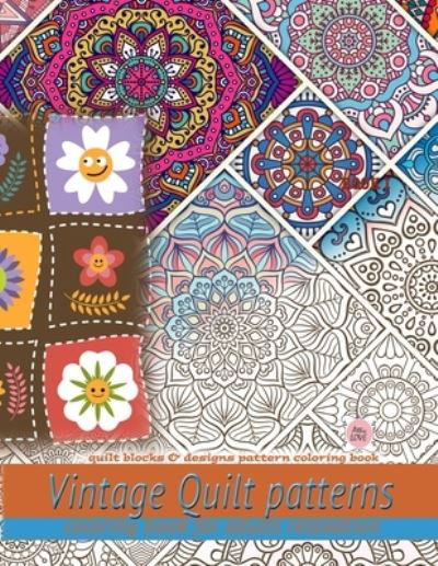 Cover for Attic Love · Vintage Quilt patterns coloring book for adults relaxation (Pocketbok) (2020)