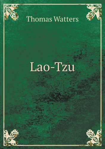 Cover for Thomas Watters · Lao-tzu (Paperback Book) (2013)