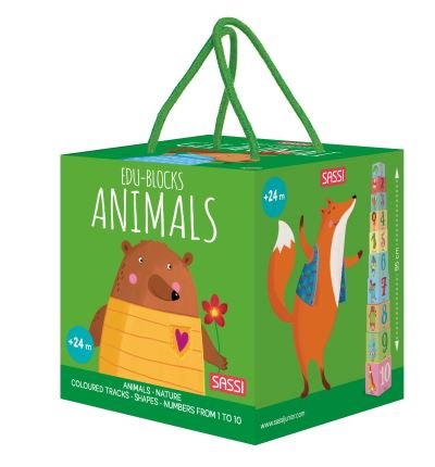 Cover for Edu Blocks - Animals (Hardcover Book) (2021)