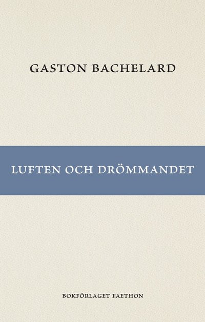 Cover for Gaston Bachelard · Luften och drömmandet (Paperback Book) (2024)