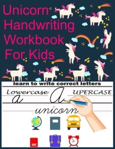 Cover for Lagroum Publisher · Unicorn Handwriting Workbook (Paperback Book) (2020)
