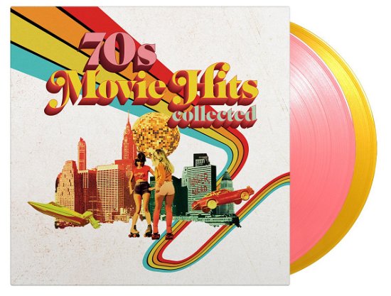 Cover for 70's Movie Hits Collected (LP) [Limited Yellow &amp; Pink Vinyl edition] (2023)