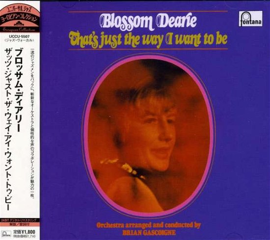Cover for Blossom Dearie · That's the Way I Want to Be (CD) (2006)