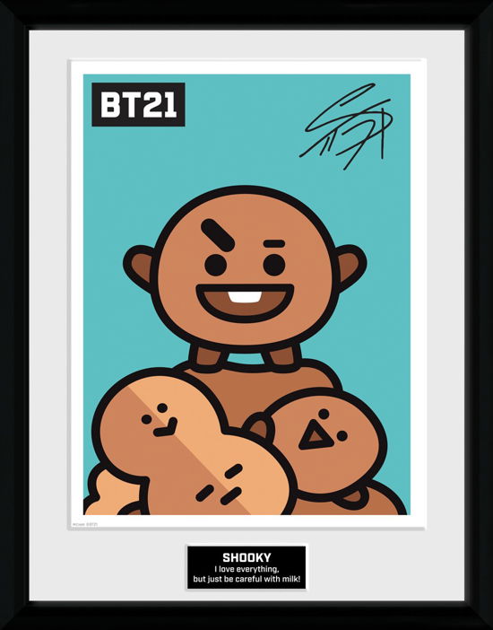 BT21 Shooky Framed Print 30cm x 40cm - Bt21 - Produtos - BT21 - 5028486423187 - 11 de outubro de 2019