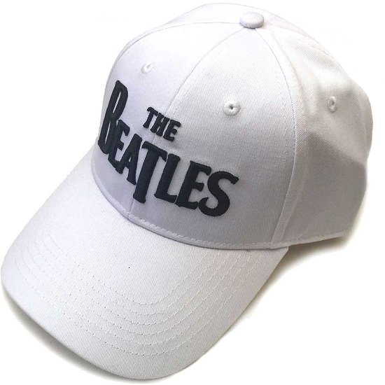 The Beatles Unisex Baseball Cap: Black Drop T Logo (White) - The Beatles - Fanituote - Apple Corps - Accessories - 5056170626187 - 