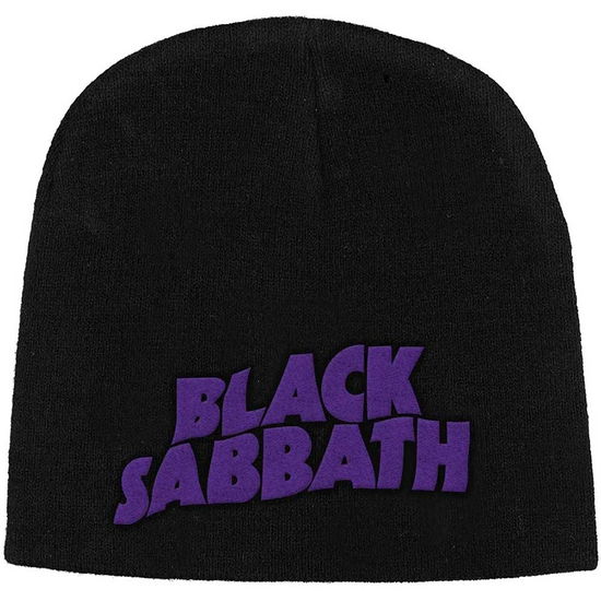 Black Sabbath Unisex Beanie Hat: Purple Logo - Black Sabbath - Fanituote -  - 5056365727187 - 