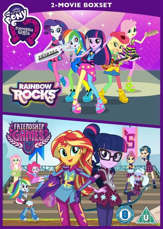My Little Pony - Equestria Girls Rainbow Rocks / Friendship Games DVD - Movie - Elokuva - Hasbro Trinity - 5060400283187 - maanantai 21. maaliskuuta 2016