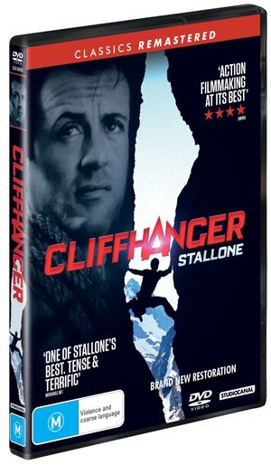 Cover for Stallone, Sylvester, Lithgow, John, Turner, Janine, Rooker, Michael, Goodall, Caroline, Waite, Ralph, Leon,, Harlin, Renny · Cliffhanger (Classics Remastered) (DVD) (2019)