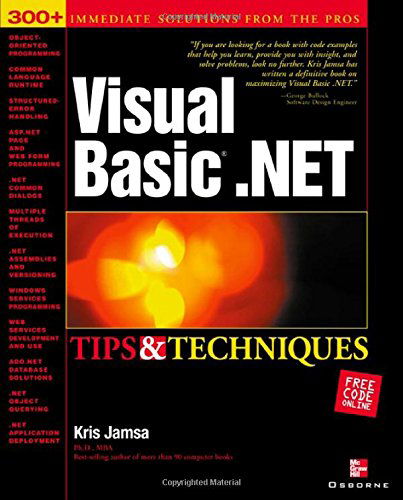 Cover for Kris Jamsa · Visual Basic .net Tips &amp; Techniques (Taschenbuch) [1st edition] (2002)