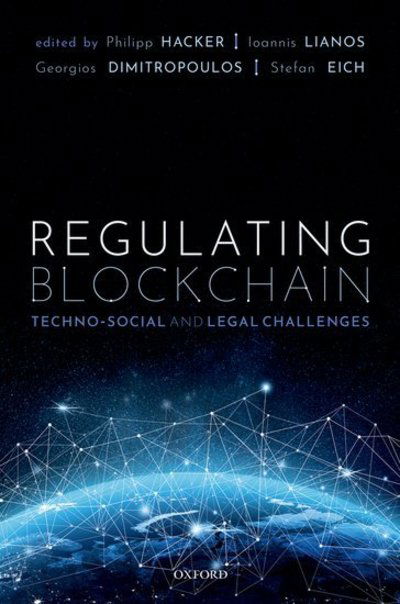 Cover for Philipp Hacker · Regulating Blockchain: Techno-Social and Legal Challenges (Hardcover Book) (2019)