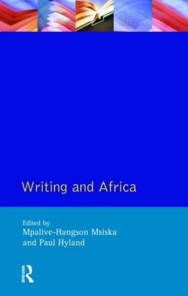 Cover for Mpalive-Hangson Msiska · Writing and Africa - Crosscurrents (Taschenbuch) (1997)