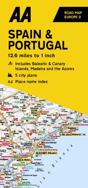AA Road Map Spain & Portugal - AA European Road Maps -  - Bøker - AA Publishing - 9780749583187 - 30. mars 2023