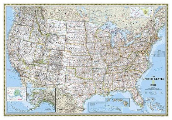 National Geogr.Maps. USA Classic,Plano - National Geographic Maps - Libros - National Geographic Maps - 9780792293187 - 17 de junio de 2021