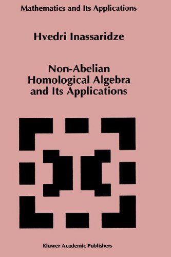 Cover for Hvedri Inassaridze · Non-abelian Homological Algebra and Its Applications - Mathematics and Its Applications (Gebundenes Buch) (1997)