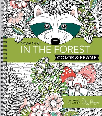 Cover for New Seasons · Color &amp; Frame - In the Forest (Adult Coloring Book) (Spiral Book) (2015)