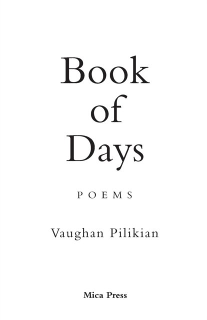 Cover for Vaughan Pilikian · Book of Days (Taschenbuch) (2018)