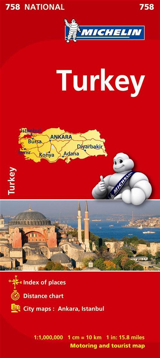 Cover for Michelin · Michelin National Maps: Turkey (Innbunden bok) (2015)