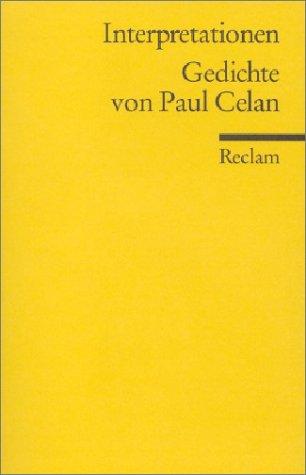 Cover for Paul Celan · Reclam UB 17518 Gedichte v.Paul Celan (Book)