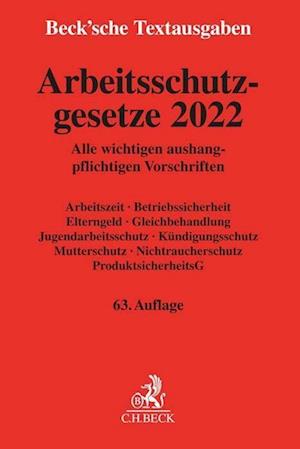 Cover for Beck C. H. · Arbeitsschutzgesetze 2022 (Paperback Book) (2022)