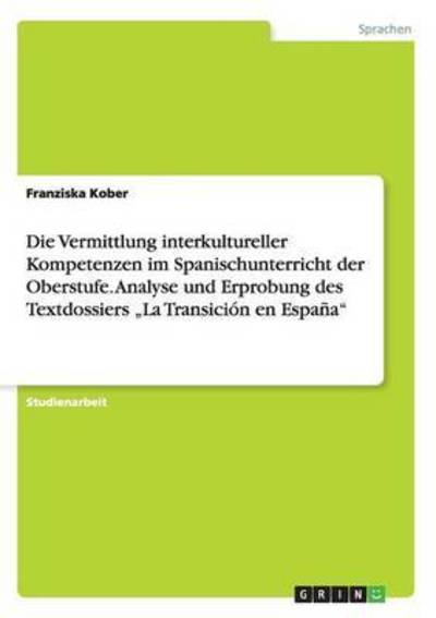 Cover for Kober · Die Vermittlung interkultureller (Book) (2016)