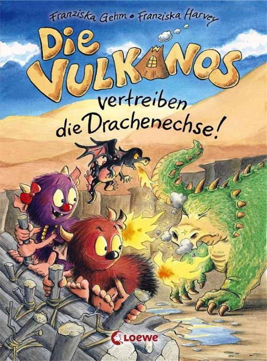 Cover for Franziska Gehm · Die Vulkanos vertreiben die Drachenechse! (Innbunden bok) (2018)