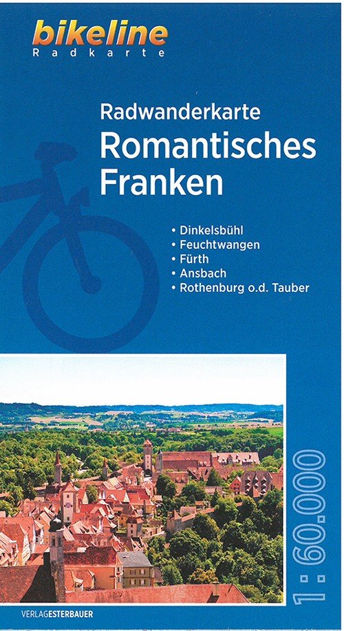Romantisches Franken, Radwanderkarte: Dinkelsbühl, Feuchtwangen, Fürth, Ansbach, Rothenburg ob der Tauber - Esterbauer - Books - Esterbauer Verlag - 9783850006187 - August 1, 2014