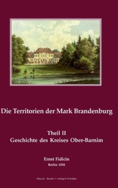 Cover for Ernst Fidicin · Territorien der Mark Brandenburg (Hardcover Book) (2015)