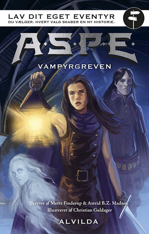 Astrid BZ Madsen Mette Finderup · Projekt Aspe: A.S.P.E. - Lav dit eget eventyr: Vampyrgreven (Bound Book) [1. wydanie] (2024)